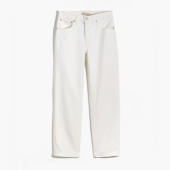 The Tall Mid-Rise Perfect Vintage Straight Jean in Tile White - Picture 5 of 8